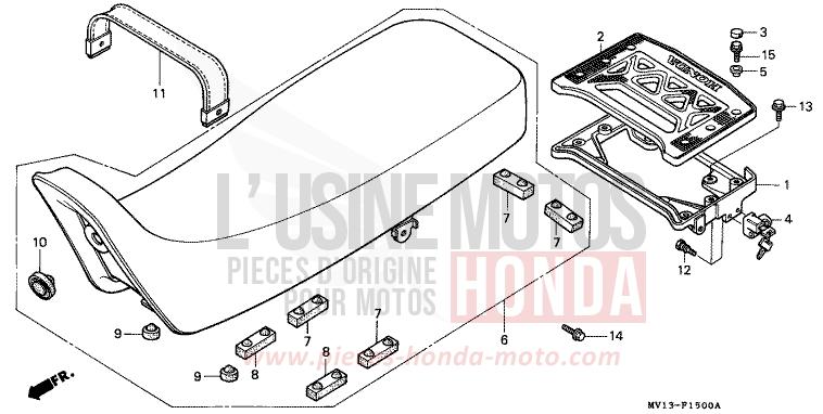 SIEGE de Africa Twin 750 NH138G (NH138G) de 1990